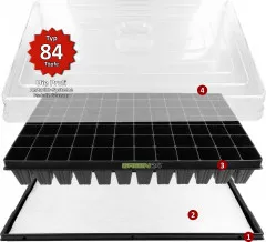 Zimmer-Gewächshaus Hydroponik 84