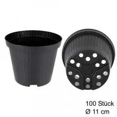 100 Runde Pflanztöpfe Ø 11 cm
