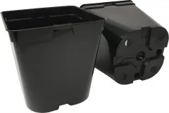 10 Stück XXL Pflanztöpfe 18,6 x 18,6 x 20,0 cm - 5 Liter Volumen