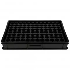 Anzucht System GW-96 bestehend aus Profi Wasserwanne GW657, passender Kapillarmatte + Topfplatte mit 96 Töpfen