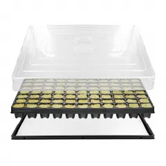 Anzuchthaus STW-77 inkl. 77 Steinwollewürfel 36x36x40mm (53,0 x 31,0 cm) (Typ G24)