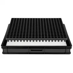 Anzucht System GW-285 bestehend aus Profi Wasserwanne GW657, passender Kapillarmatte + Topfplatte mit 285 Töpfen