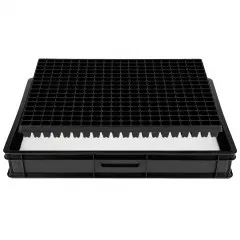 Anzucht System GW-320 bestehend aus Profi Wasserwanne GW657, passender Kapillarmatte + Topfplatte mit 320 Töpfen