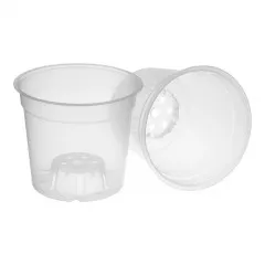 5 Stück Orchideentopf transparent, Ø 14,7 cm