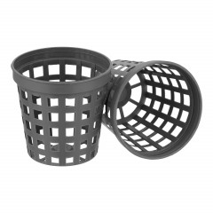 20 Stück Gittertopf grau, Ø 5,0 cm, Höhe 5,0 cm