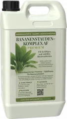 Bananenstauden-Komplex AF- 5 Liter anwendungsfertiger kalkfreier Spezialdünger für Bananen, Strelitzien & andere Tropenpflanzen. Hoher Stickstoffanteil für massives Blattwachstum